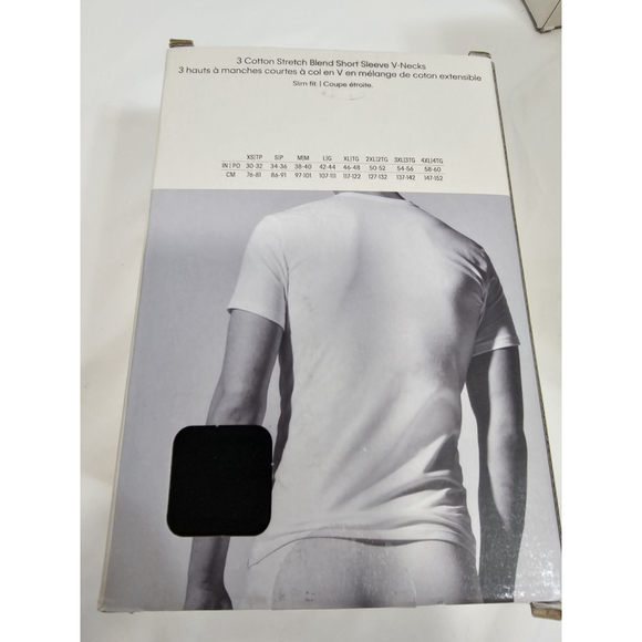 Calvin Klein 3 Slim Short Sleeve V-necks - Picture 3 of 5